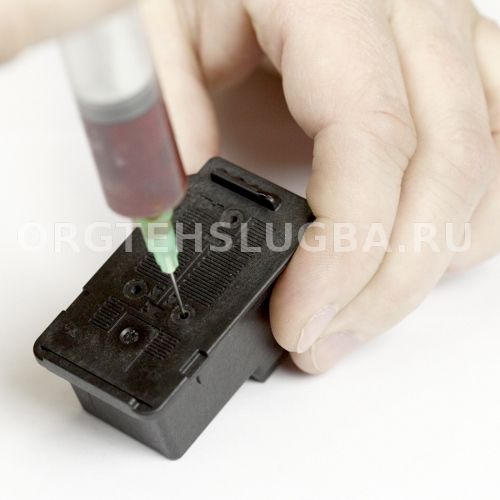 инструкция по заправке картриджей canon pg-445, cl-446 для pixma mg2440 шаг 4