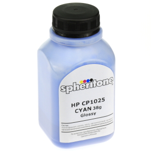 Тонер для принтеров HP CP1025, M175, M275 SPHERITONE GLOSSY CYAN 38g