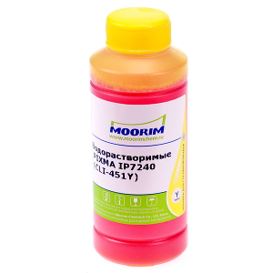 Чернила Moorim CLI-451Y (Canon Pixma MG6340, iP7240, MG5440, MG5540, MG5640, MG6440, MG6640, MG7140) 100 грамм, желтые