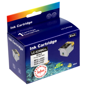 Картридж INKO LC529BK XL для Brother DCP-J100, DCP-J105, MFC-J200 Black