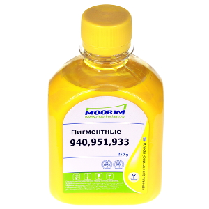 Чернила Moorim 940 пигментные (250g) Yellow для HP 940, 951, 933, 953