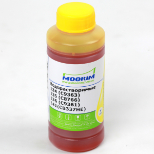 Чернила Moorim (100 мл) для HP 134/135/136/141 (C9363HE, C8766HE, C9361HE, CB337H) - YELLOW