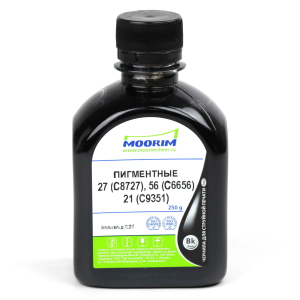 Чернила Moorim (250g) HP 27/56/21 (C8727AE, C6656A, C9351AE) Black (PIGMENT)