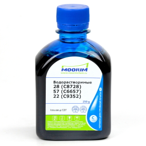 Чернила Moorim (250g) HP 28/57/22 (C8728AE, C6657A, C9352AE) Cyan