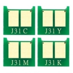 Чип для картриджа  HP universal J31 Cyan (28 картриджей) 